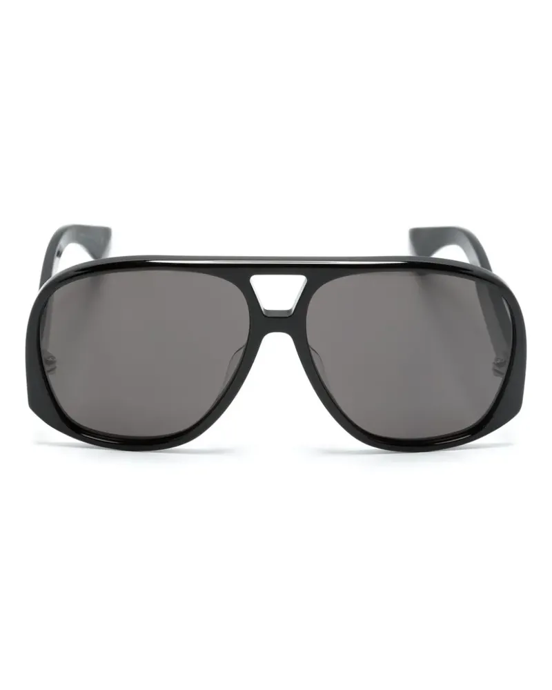 Saint Laurent Solace Pilotenbrille - Schwarz Schwarz