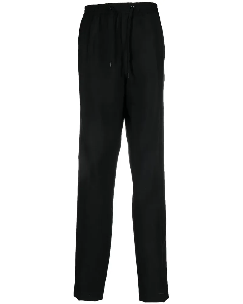 Versace Straight-Leg-Hose mit Streifen - Schwarz Schwarz