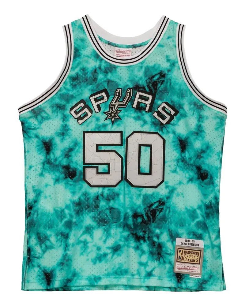 Mitchell & Ness David Robinson NBA Spurs 1998 Galaxy Swingman Weste - Grün Grün