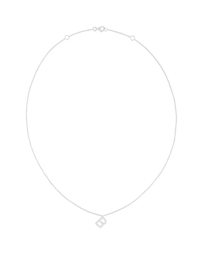 Alinka 18kt ' ID' Weißgoldhalskette mit Diamanten - Metallic Metallic