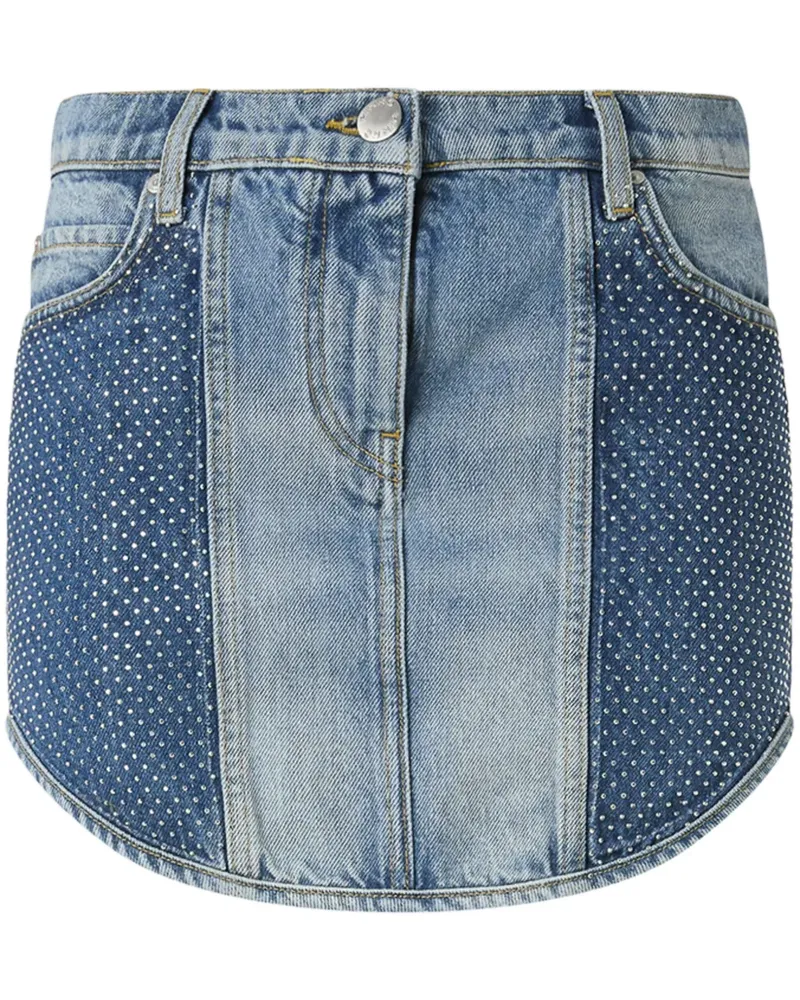 Pinko Jeansrock mit Strass - Blau Blau
