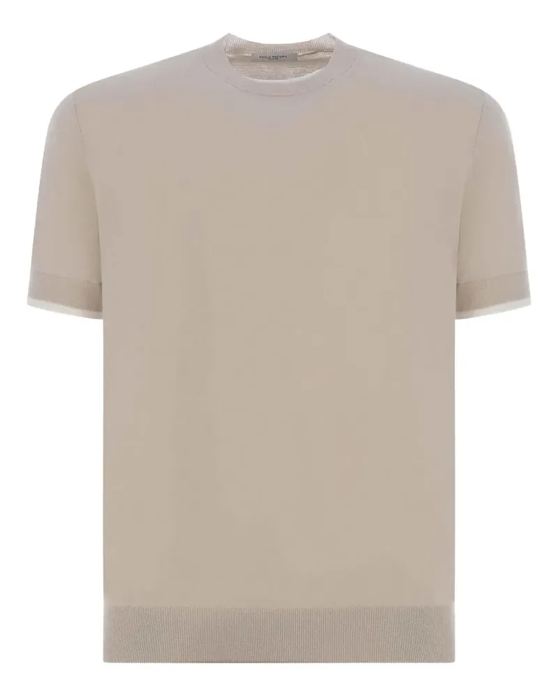 Paolo Pecora Milano Pullover mit kurzen Ärmeln - Nude Nude