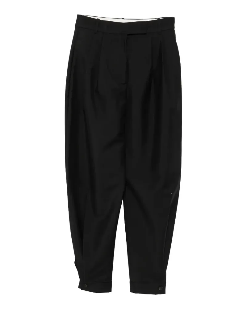 Róhe Hose mit Falten - Schwarz Schwarz