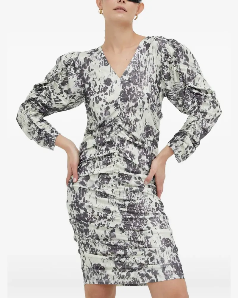 Day Birger et Mikkelsen Kleid mit Raffungen - Weiß Weiß
