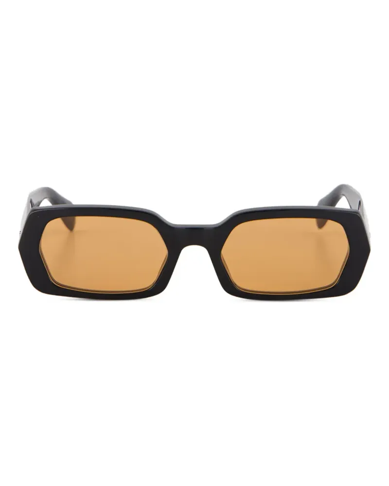 RETROSUPERFUTURE L'Altro Sonnenbrille mit geometrischem Gestell - Schwarz Schwarz