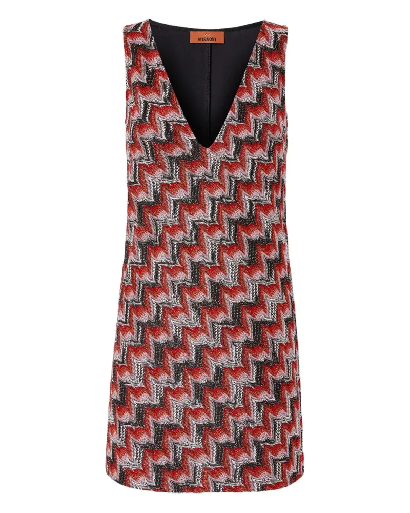 Missoni Kleid mit Zickzackmuster - Rot Rot