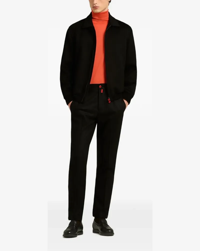 Kiton Tapered-Hose mit Stretchbund - Schwarz Schwarz
