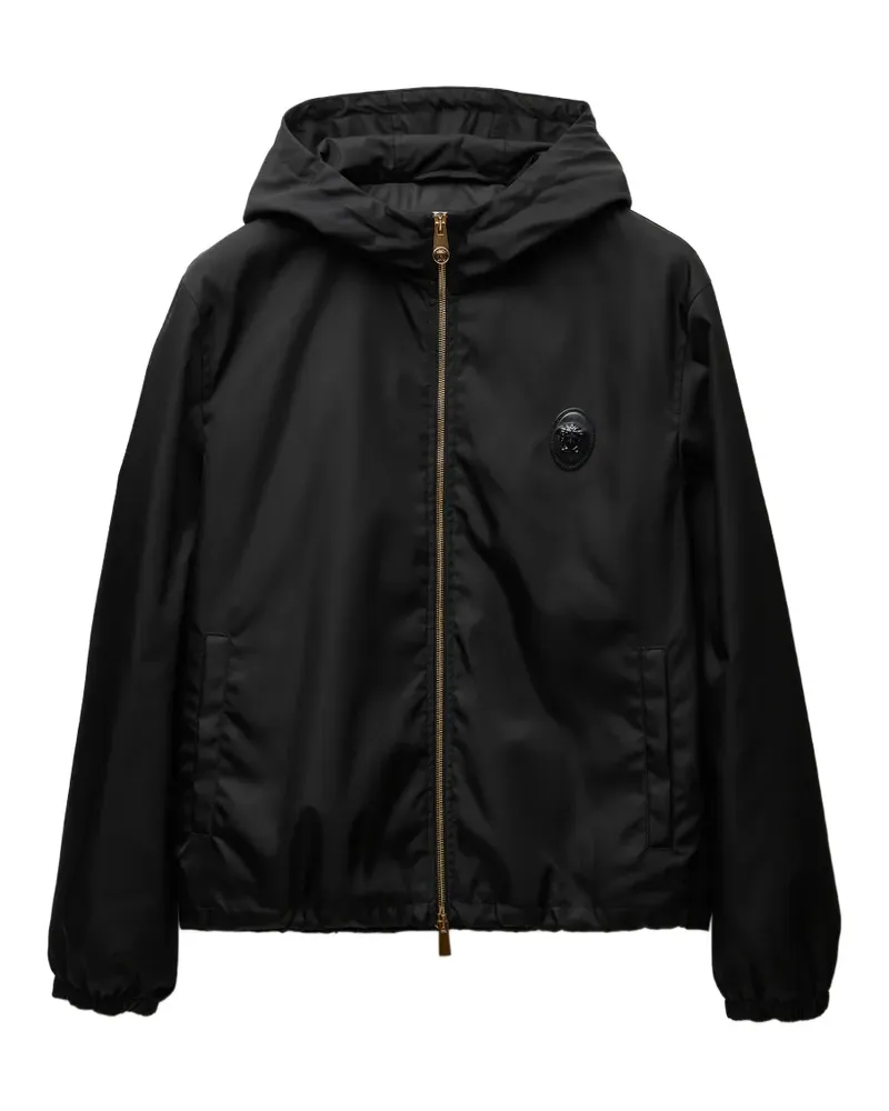 Versace Blouson aus technischem Twill - Schwarz Schwarz
