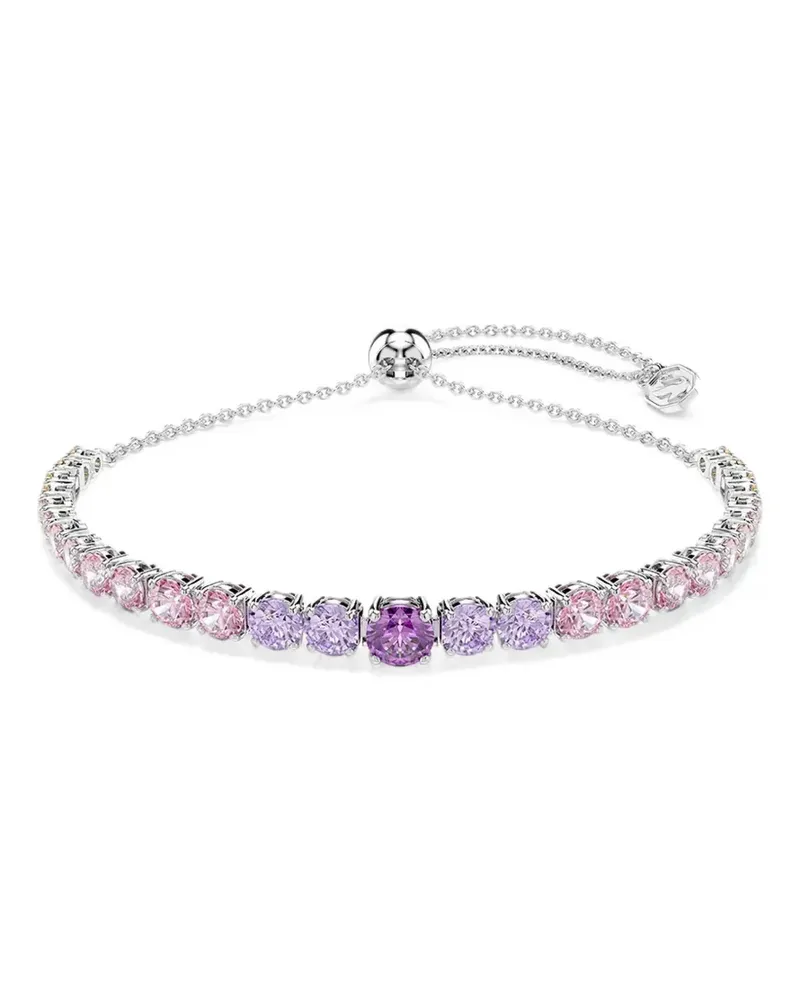 Swarovski Matrix crystal-embellished adjustable bracelet - Silber Silber