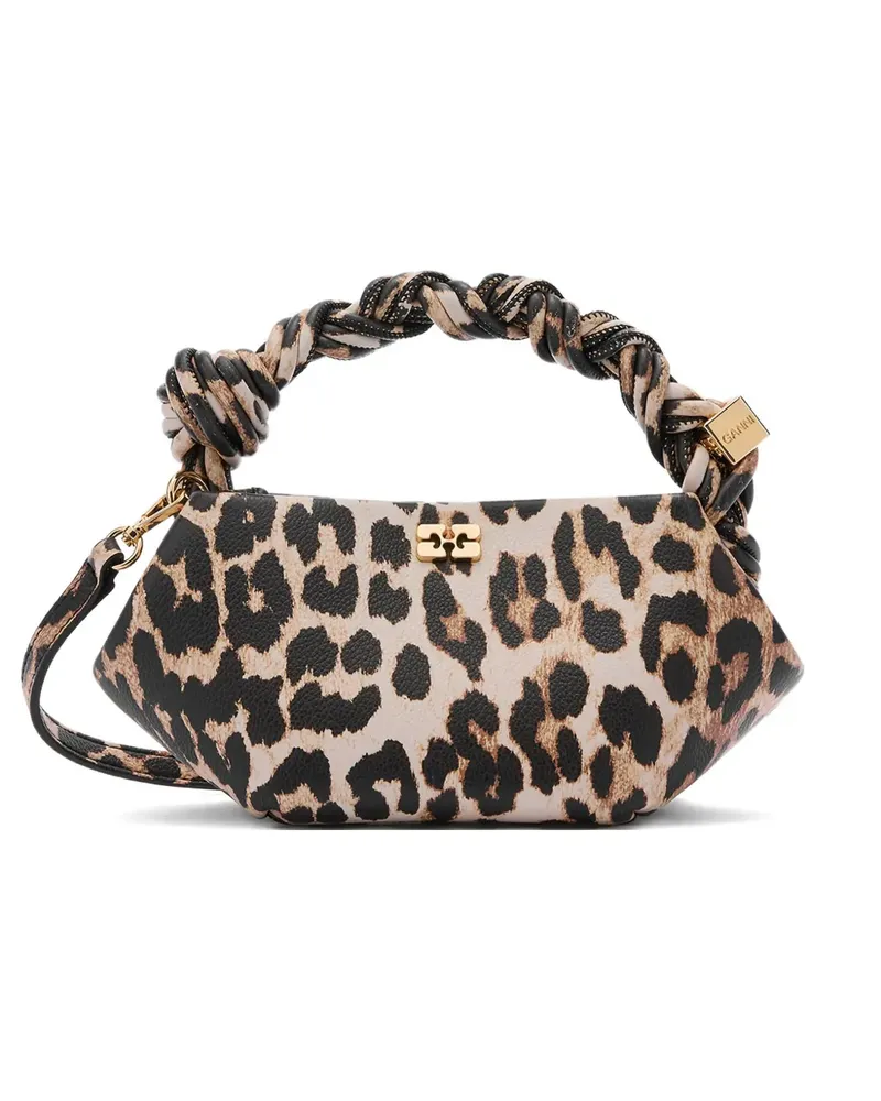 Ganni Mini Bou Umhängetasche - Braun Braun