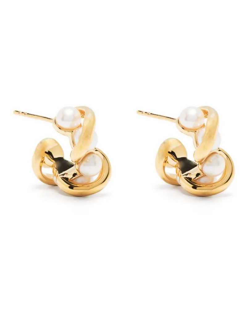 Missoma Creolen mit Perlen - Gold Gold