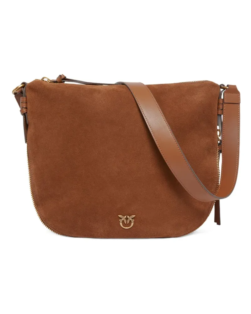 Pinko Schultertasche aus Wildleder - Braun Braun