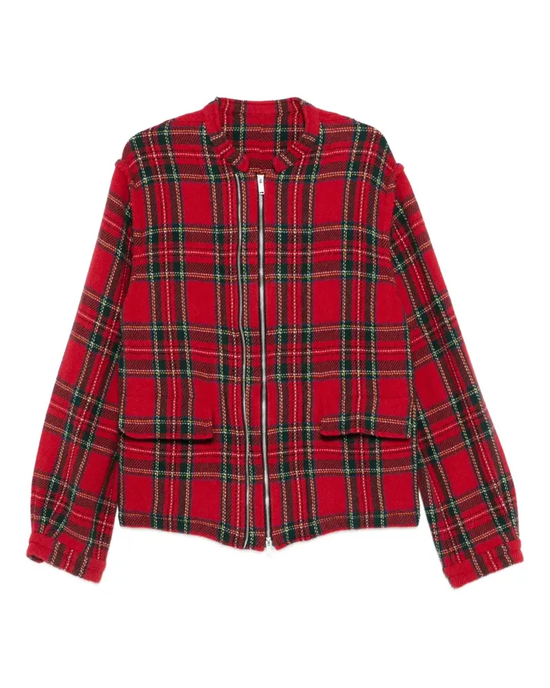 Undercover Karierte Jacke - Rot Rot