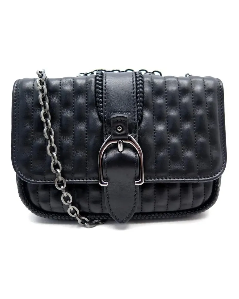 Longchamp quilted chain-strap cross-body bag - Schwarz Schwarz