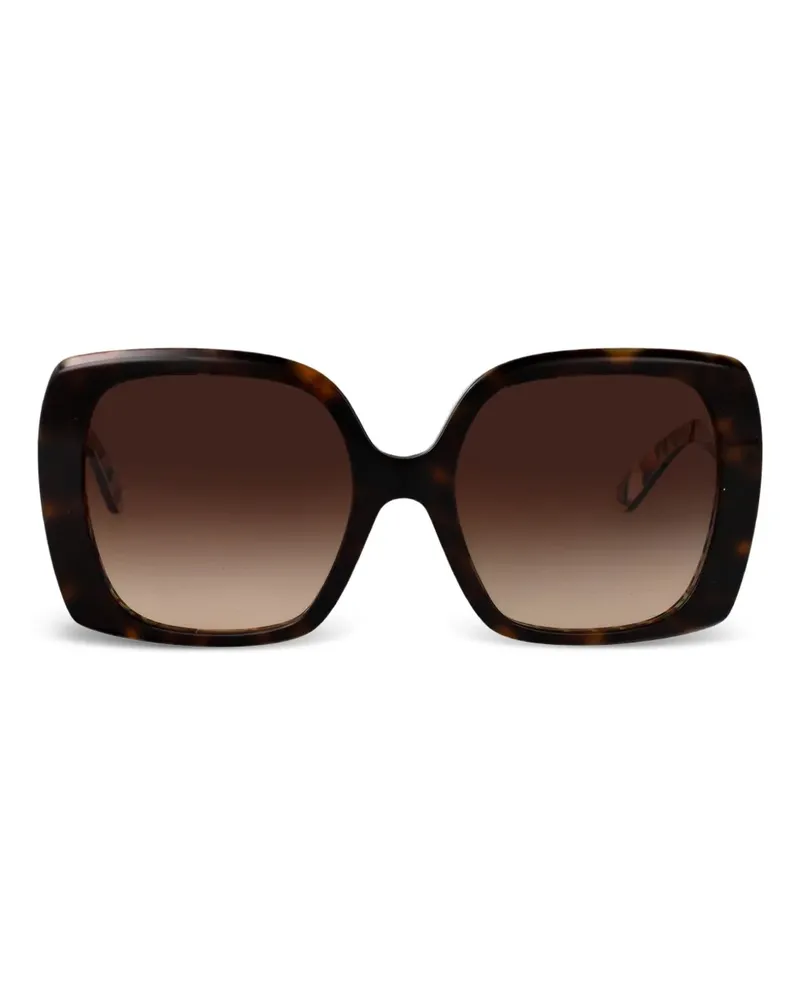 Dolce & Gabbana Sonnenbrille mit Oversized-Gestell - Braun Braun