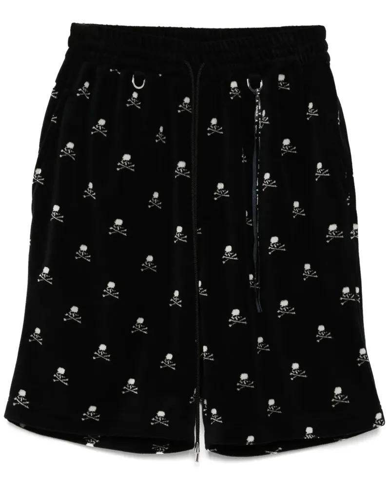 Mastermind Japan Shorts mit Logo-Print - Schwarz Schwarz