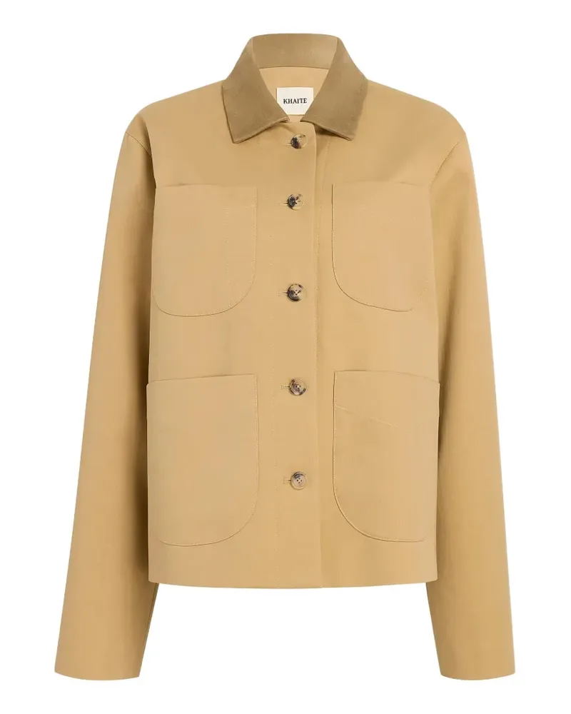 KHAITE Jacke mit Fronttaschen - Nude Nude