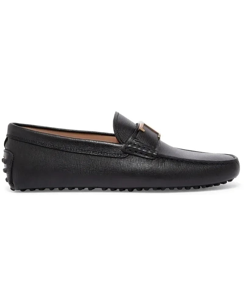 TOD'S T Timeless Loafer mit Schild - Schwarz Schwarz