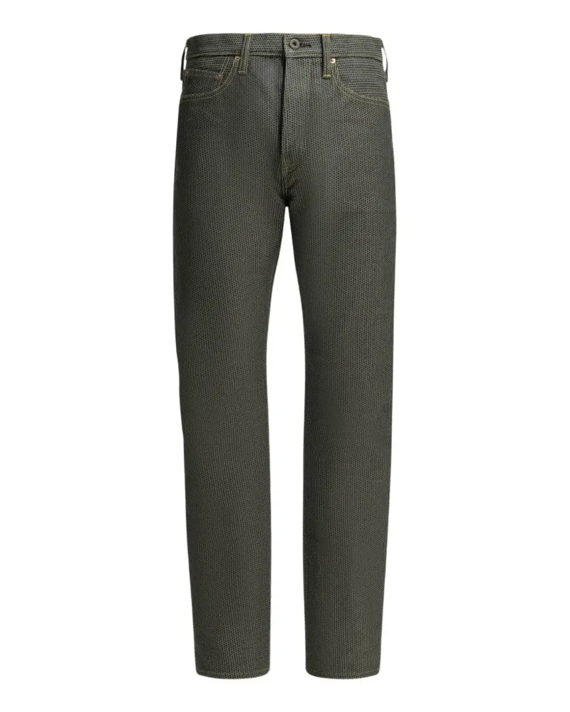 KAPITAL textured straight-leg jeans - Grau Grau