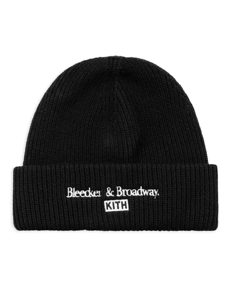 KITH Mia Beanie mit Stickerei - Schwarz Schwarz