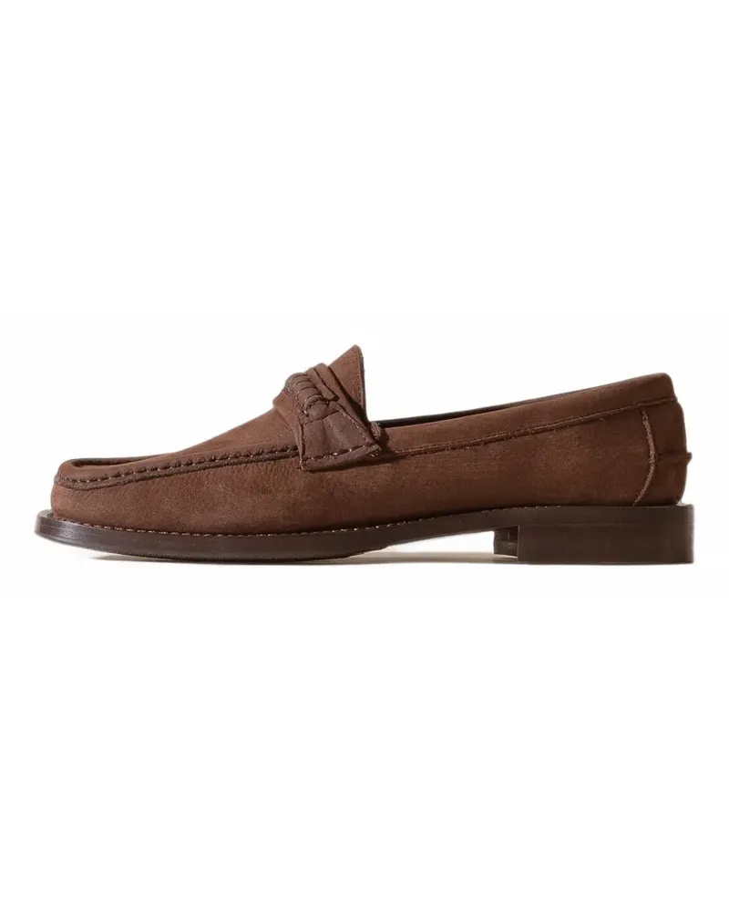 HEREU Borada Bordon square-toe loafers - Braun Braun