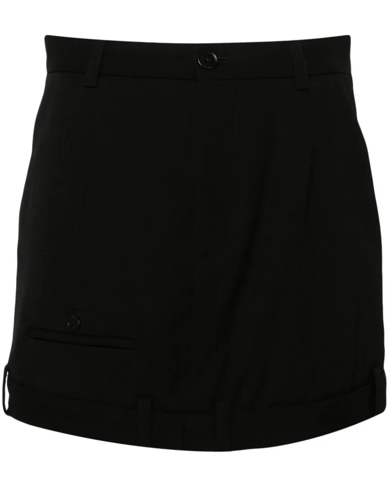 Balenciaga Minirock im Deconstructed-Look - Schwarz Schwarz