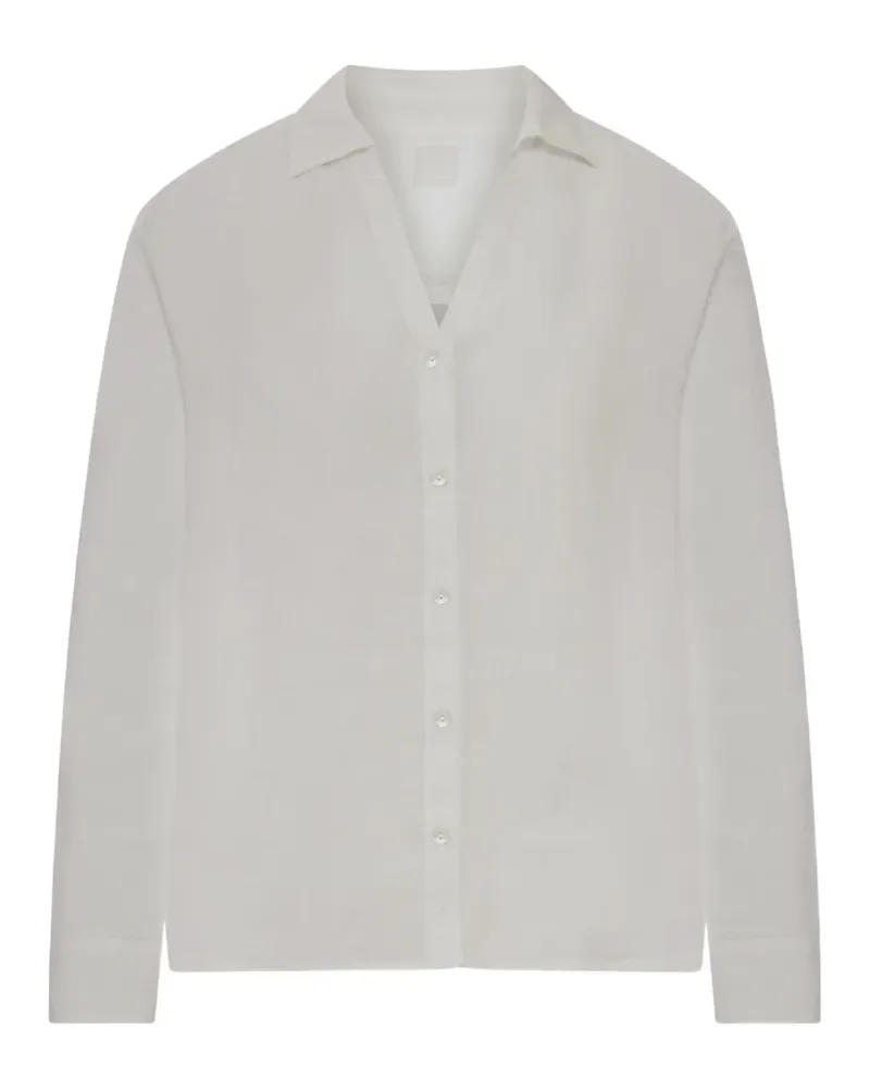 120% Lino button-up linen shirt - Weiß Weiß