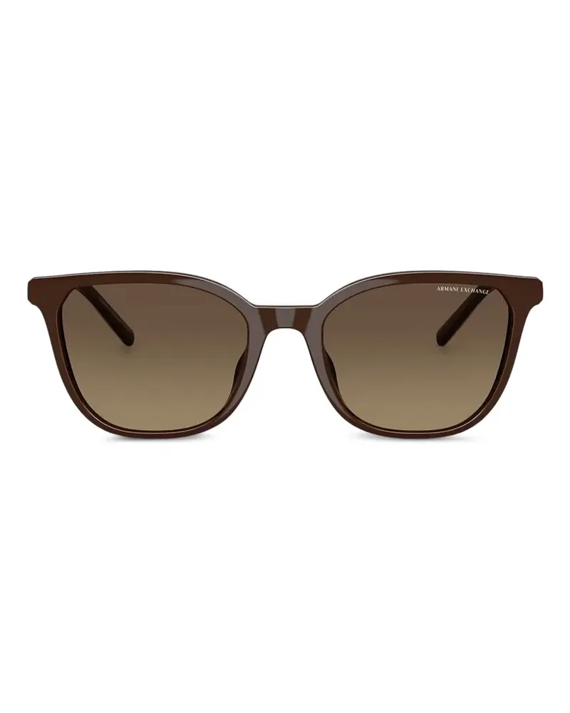 Armani Exchange logo-detail sunglasses - Braun Braun