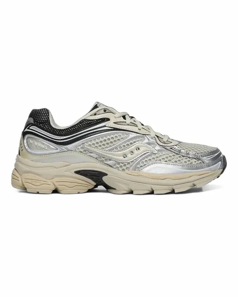 Saucony ProGrid Omni 9 metallic-finish low-top sneakers - Silber Silber