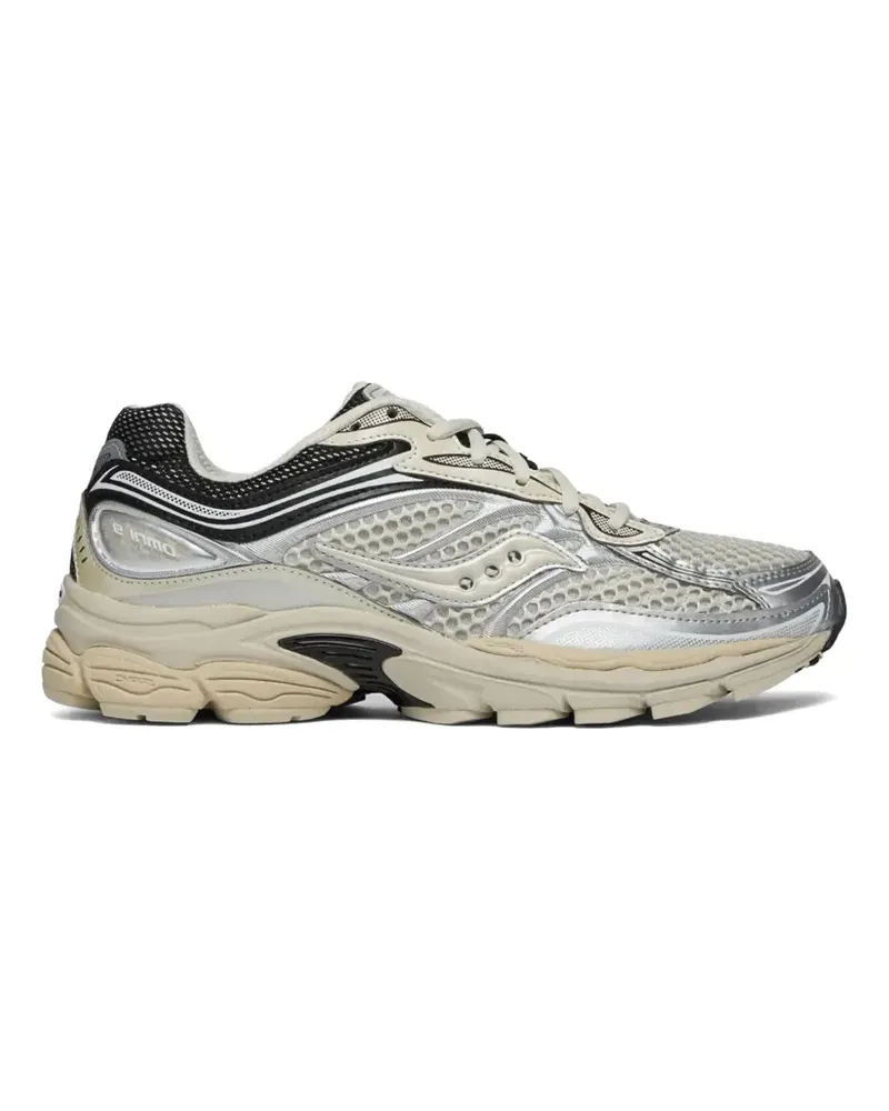 Saucony ProGrid Omni 9 Low-Top-Sneakers im Metallic-Look - Silber Silber