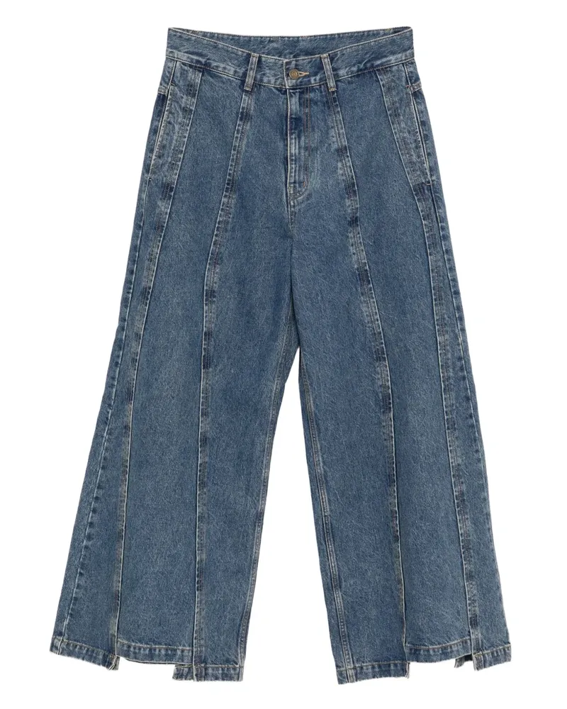 SONGZIO Bias Jeans mit Cut-Out - Blau Blau