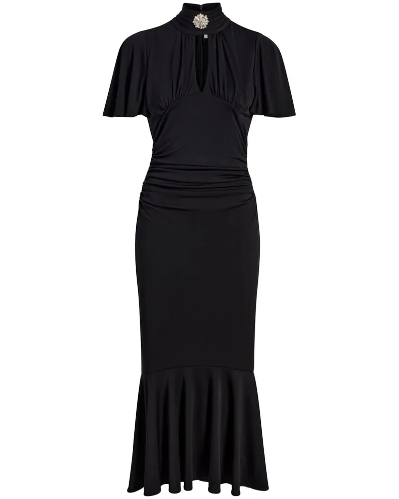 Cinq à Sept Rosita Midikleid - Schwarz Schwarz