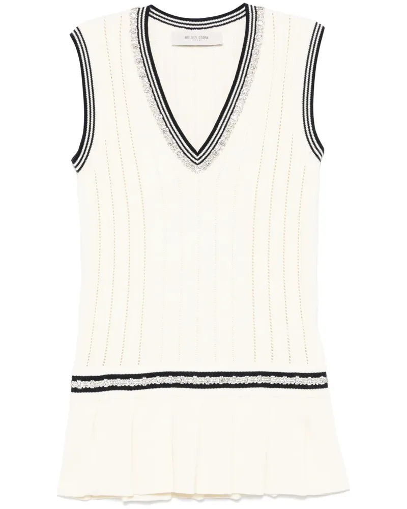 Golden Goose Varsity Marjory Minikleid - Nude Nude