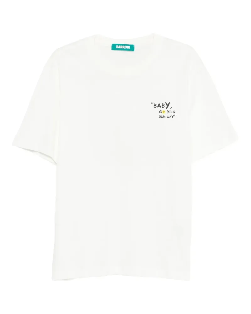 BARROW T-Shirt mit grafischem Print - Weiß Weiß