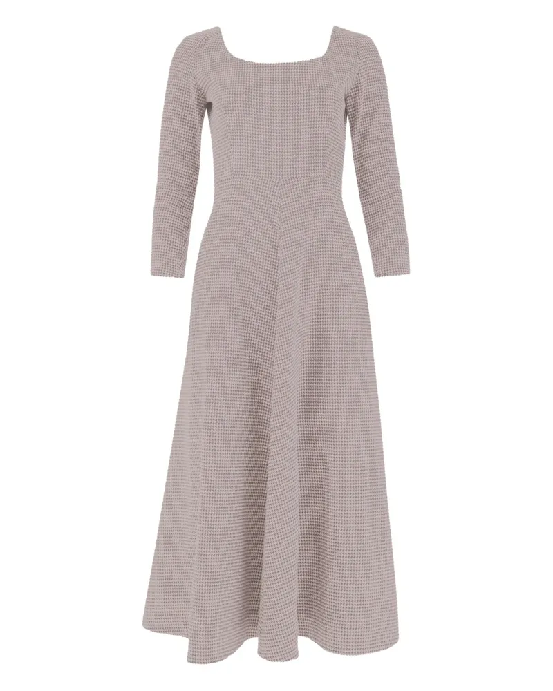 Rosie Assoulin Jackie Oh Midikleid mit Hahnentrittmuster - Rot Rot