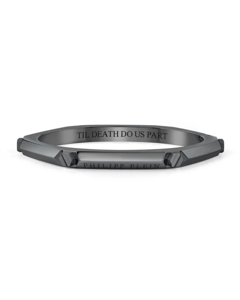 Philipp Plein Breites Armband - Schwarz Schwarz