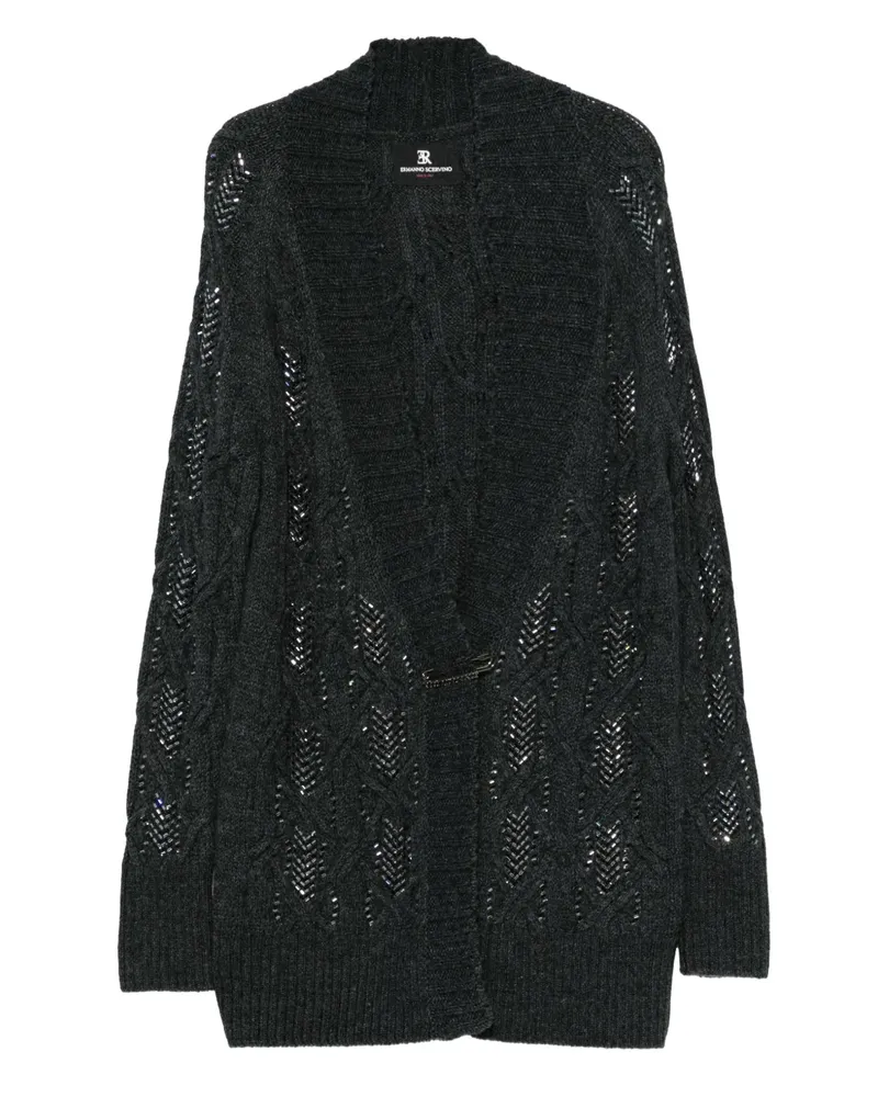 Ermanno Scervino Cardigan mit Zopfmuster - Grau Grau