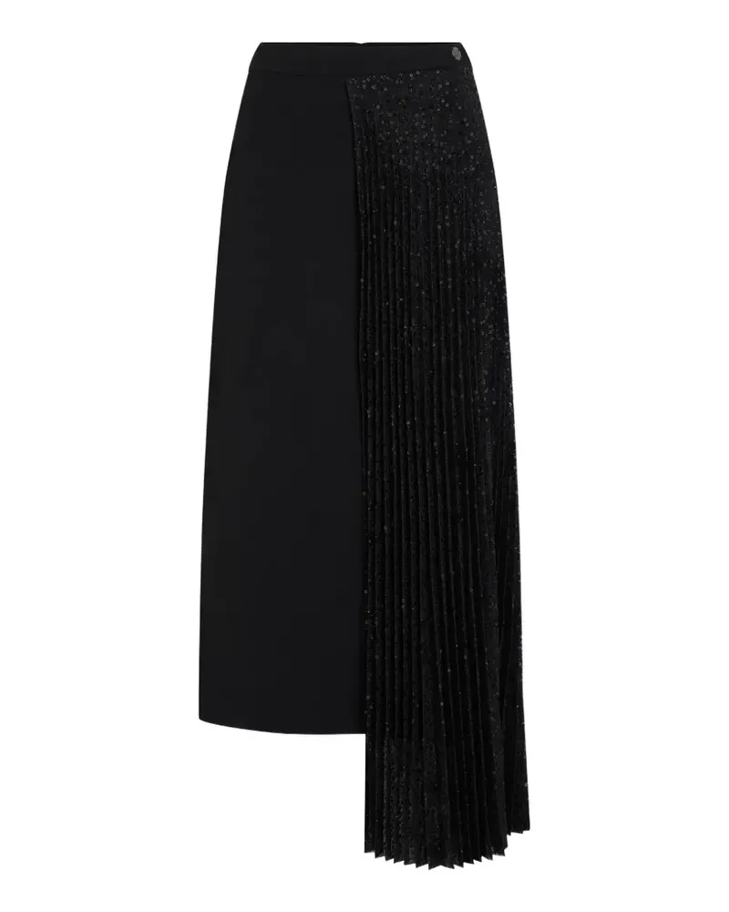 Karl Lagerfeld Asymmetrischer Paillettenrock - Schwarz Schwarz