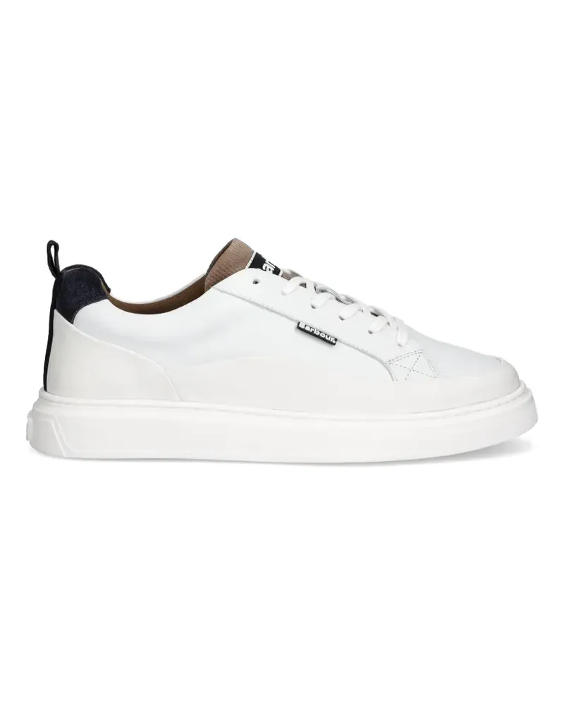 Barbour Stannington Sneakers mit Logo - Weiß Weiß