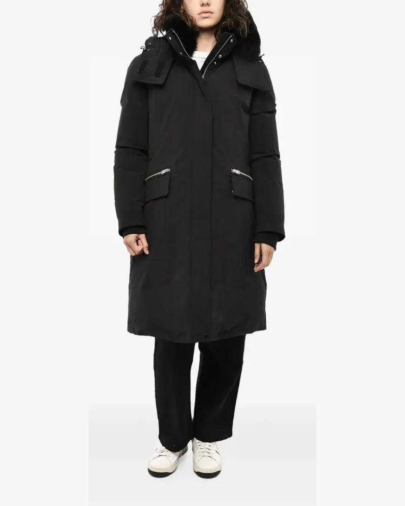 Woolrich Mahan removable-hood puffer coat - Schwarz Schwarz