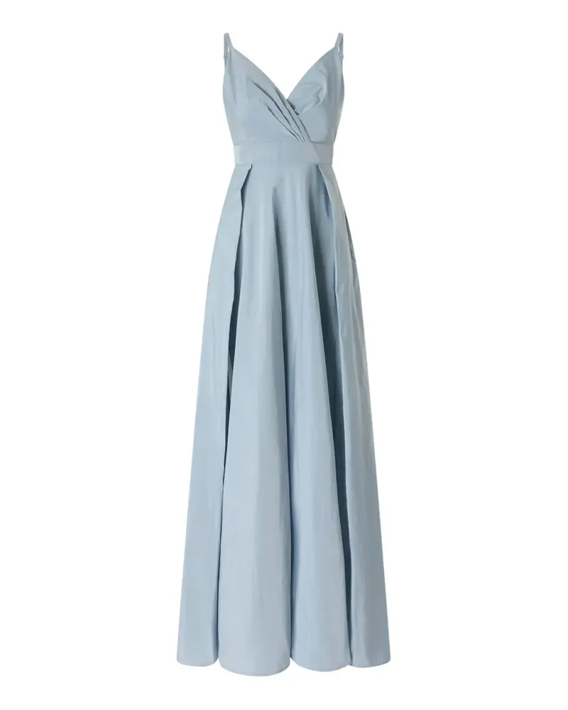 Pinko Langes Taft-Kleid mit Schlitz - Blau Blau