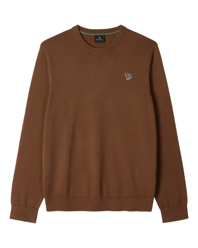 Paul Smith zebra-appliqué sweater - Grün Grün