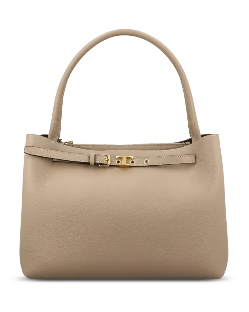 TOD'S Kleiner Tote Bag mit Metalldetail - Grau Grau