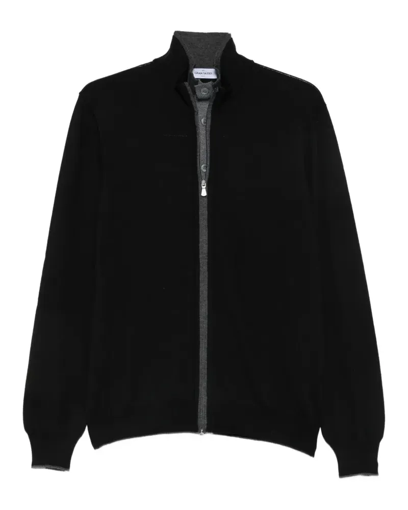 Gran Sasso Cardigan mit Reißverschluss - Schwarz Schwarz