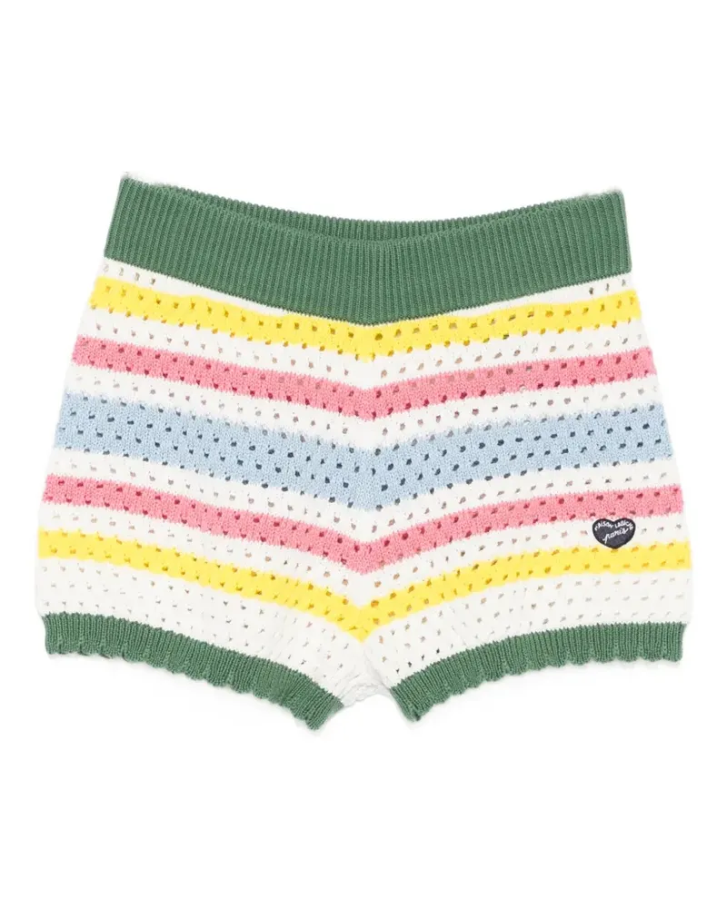 Maison Labiche striped shorts - Weiß Weiß