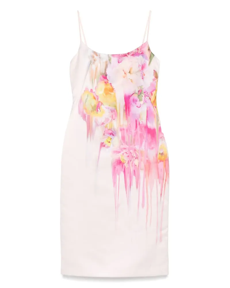 Blumarine Midikleid mit Blumen-Print - Rosa Rosa