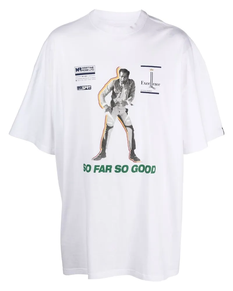 Martine Rose T-Shirt mit grafischem Print - Weiß Weiß