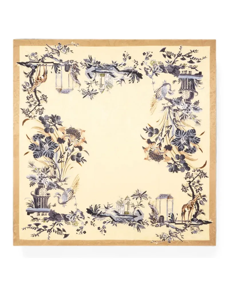 Etro Schal aus Blumenjacquard - Gelb Gelb