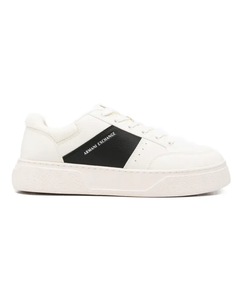 Armani Exchange logo-print sneakers - Nude Nude