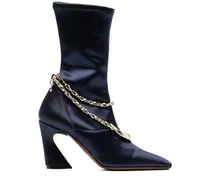 Stiefel mit Satins 80mm - Blau